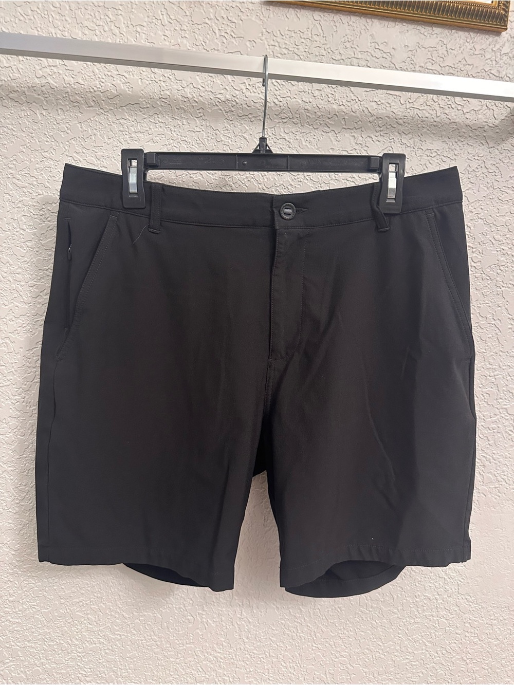 Puma Black Flat-Front Men's Shorts